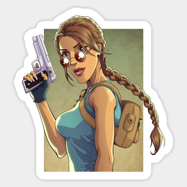 Lara Croft Sticker by AnaMartins